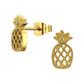 Oorbellen Chirurgisch staal Ananas