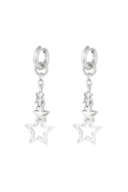 Creolen Chirurgisch staal Starry nights