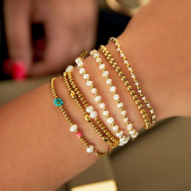 Chirurgisch stalen armband Pearls