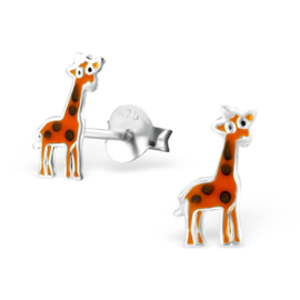 Kinderoorbellen Sterling zilver 925 Giraffe