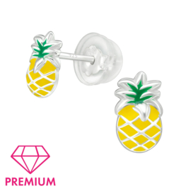 Kinderoorbellen Sterling zilver 925 Ananas