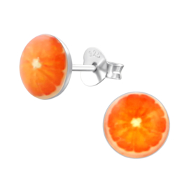 Kinderoorbellen Sterling zilver 925 Sinaasappel