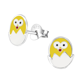 Kinderoorbellen Sterling zilver 925 Kuiken