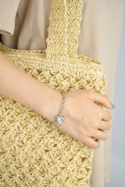 Chirurgisch stalen armband "Love rules"