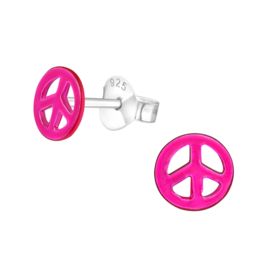 Kinderoorbellen Sterling zilver 925 Peace