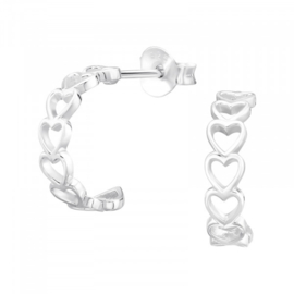 Oorbellen Sterling zilver 925 Hearts