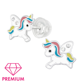 Kinderoorbellen Sterling zilver 925 Unicorn