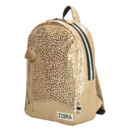 Zebra rugzakje - Metallic leopard gold (M)