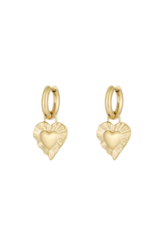 Creolen Chirurgisch staal Hearts