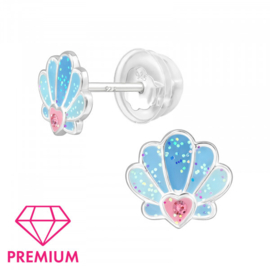 Kinderoorbellen Sterling zilver 925 Schelp