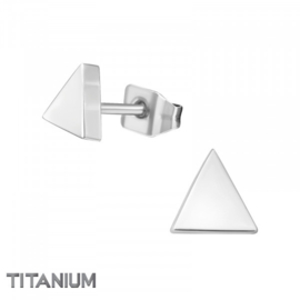 Oorbellen Titanium Driehoek