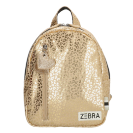 Zebra rugzakje - Metallic leopard gold (S)