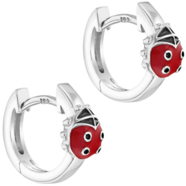 Creolen Sterling zilver 925 Lieveheersbeestje "In Season Jewelry"