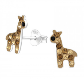 Kinderoorbellen Sterling zilver 925 Giraffe