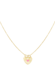 Chirurgisch stalen ketting "Love blossom"