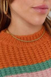Chirurgisch stalen ketting "Twisted"