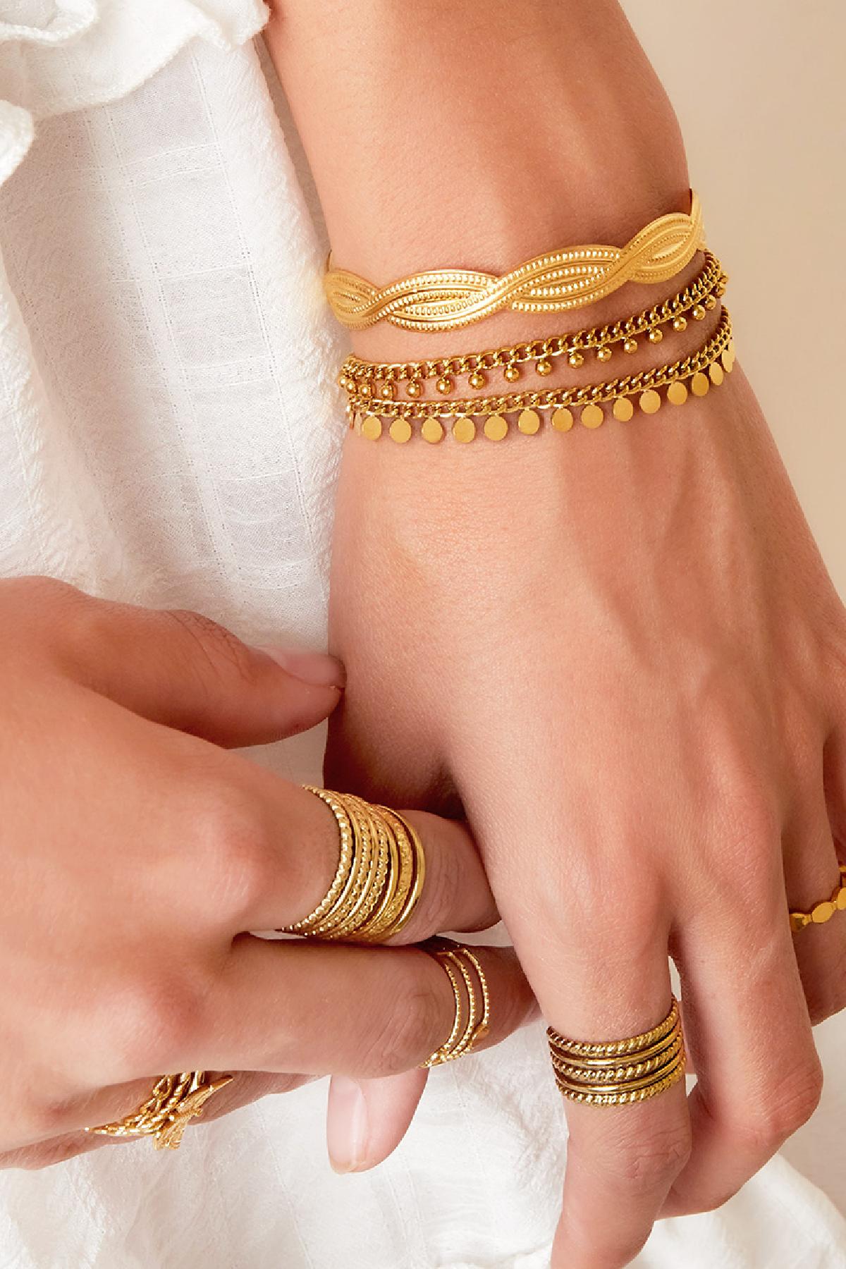 Chirurgisch stalen armband "Circles"