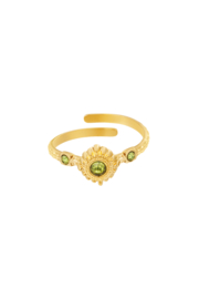 Chirurgisch stalen ring Magic green