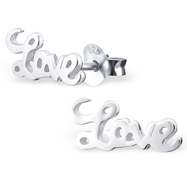 Oorbellen Sterling zilver 925 Love