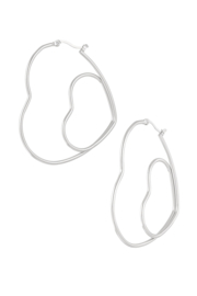 Creolen Chirurgisch staal Pair of hearts
