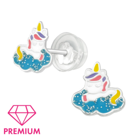 Kinderoorbellen Sterling zilver 925 Unicorn