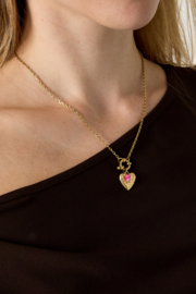 Chirurgisch stalen ketting "Heart"