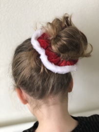 Haarelastiekjes velvet scrunchie Christmas