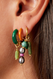 Creolen Chirurgisch staal Pearl