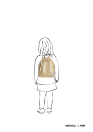 Zebra rugzakje - Metallic leopard gold (S)