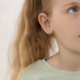 Kinderoorbellen Sterling zilver 925 met schroefsluiting Bij "In Season Jewelry"