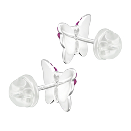 Kinderoorbellen Sterling zilver 925 Vlinder