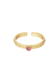 Chirurgisch stalen ring Basic pink