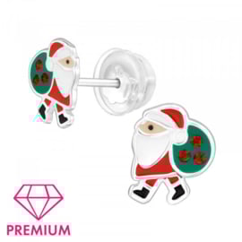 Kinderoorbellen Sterling zilver 925 Kerstman