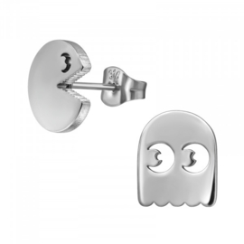 Oorbellen Chirurgisch staal Pacman