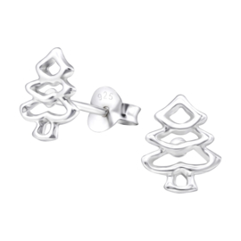 Kinderoorbellen Sterling zilver 925 Kerstboom