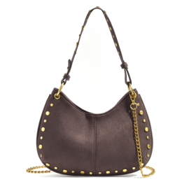 Yehwang schoudertas - Rivet Casual Suède