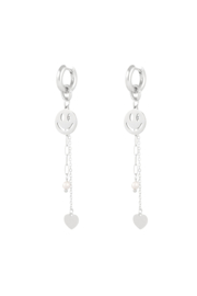 Creolen Chirurgisch staal Smiley pearl party