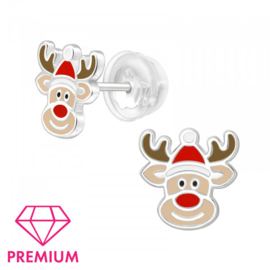 Kinderoorbellen Sterling zilver 925 Rendier