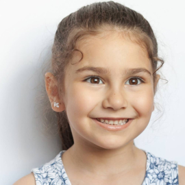 Kinderoorbellen Sterling zilver 925 met schroefsluiting Strikje "In Season Jewelry"