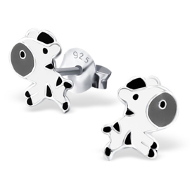 Kinderoorbellen Sterling zilver 925 Zebra