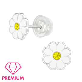 Kinderoorbellen Sterling zilver 925 Madeliefjes