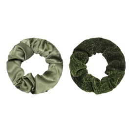 Haarelastiekjes scrunchie groen