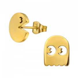 Oorbellen Chirurgisch staal Pacman