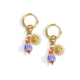 Creolen Chirurgisch staal Happy charm