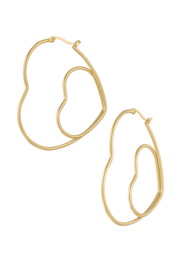 Creolen Chirurgisch staal Pair of hearts