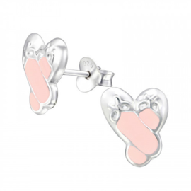 Kinderoorbellen Sterling zilver 925 Balletschoen roze