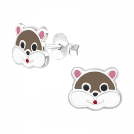 Kinderoorbellen Sterling zilver 925 Hamster