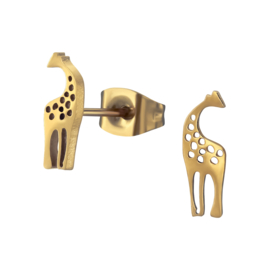 Oorbellen Chirurgisch staal Giraffe