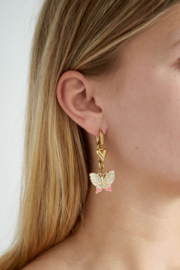 Creolen Chirurgisch staal Butterfly
