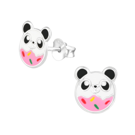 Kinderoorbellen Sterling zilver 925 Panda
